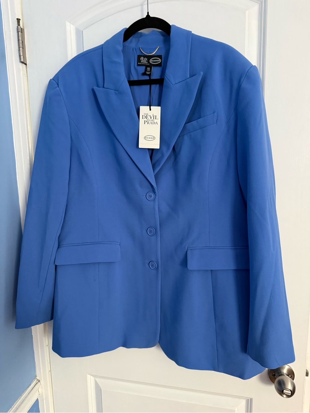 Devil Wears Prada Women's Blue Blazer Jacket